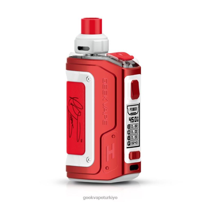 h45 (aegis kahraman 2) kapsül mod kiti 1400mah 4ml - Geekvape Istanbul GeekVape rte baskısı (kırmızı ve beyaz) 8640L98