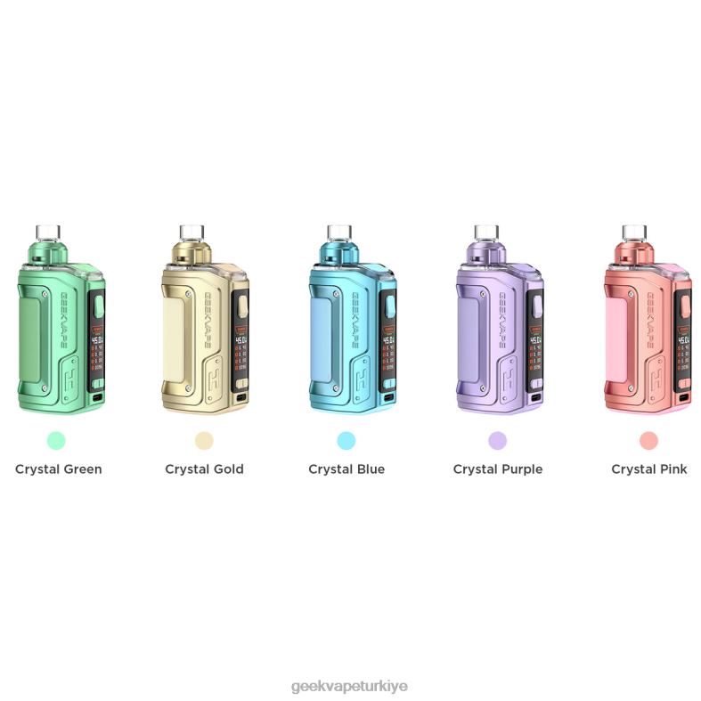 h45 (aegis kahraman 2) pod mod seti kristal sürümü - Geek bar fiyat GeekVape kristal pembe 8640L140